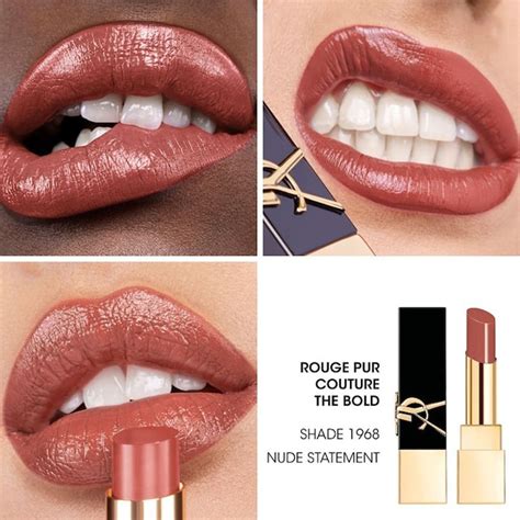 ysl 1968 nude statement|The Bold High Pigment Lipstick .